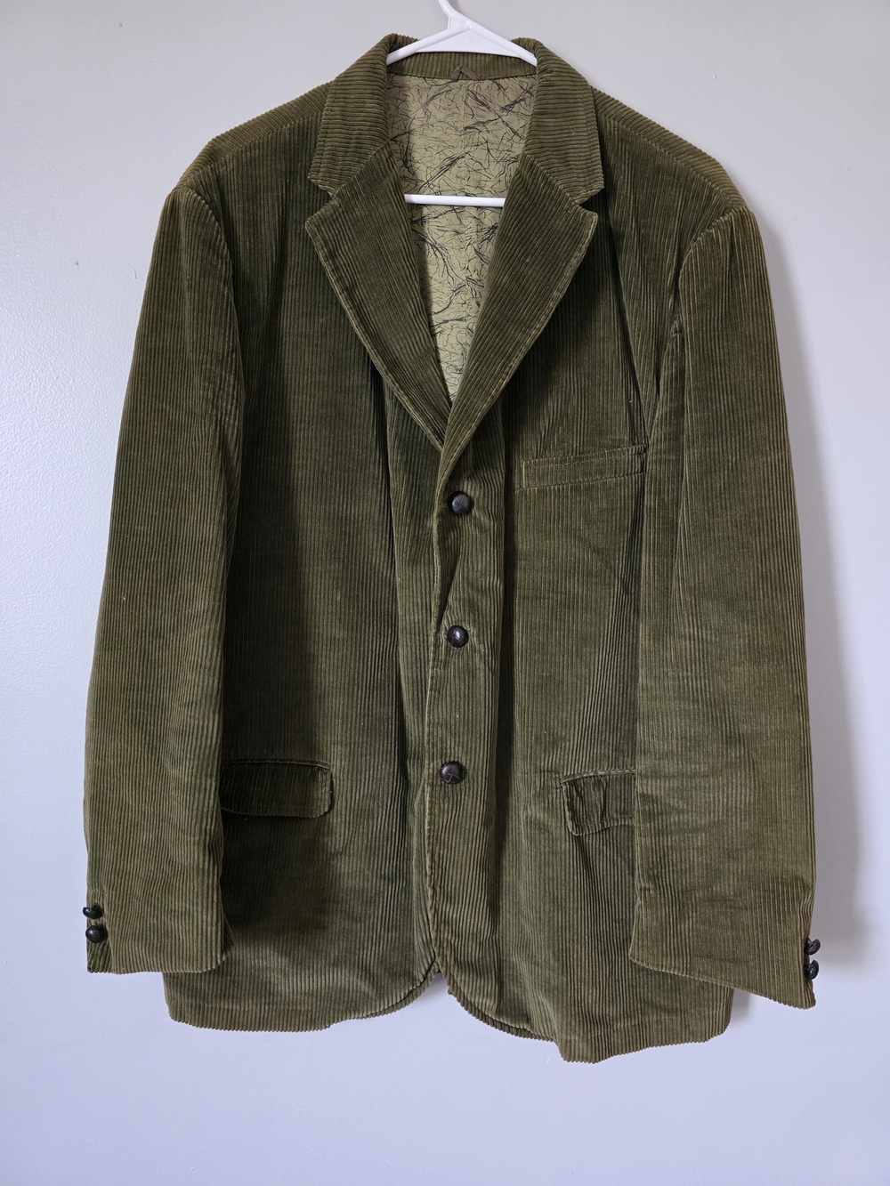 Sears Men's Olive Corduroy Sport Coat- VINTAGE 70s